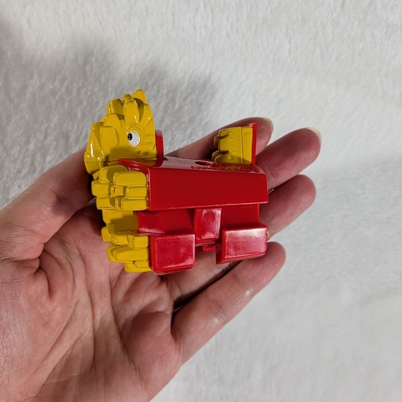 ❤️ 1990 Fryceratops McDino Changeables McDonald's Happy Meal Fry Transformer Toy - Picture 9 of 12